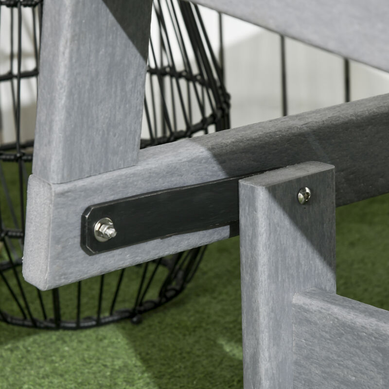 Heavy-Duty Rocking Chair, Durable and Comfortable Wooden Rocker for Porch, Patio, or Garden image number 6