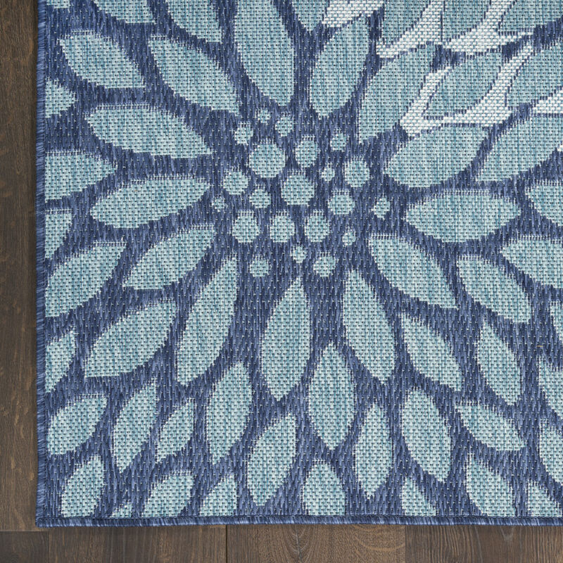 HomeRoots Floral Indoor Outdoor Area Rug image number 4