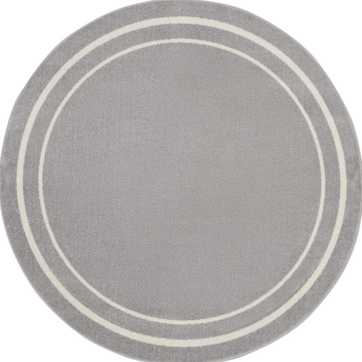 HomeRoots Round Indoor Outdoor Area Rug