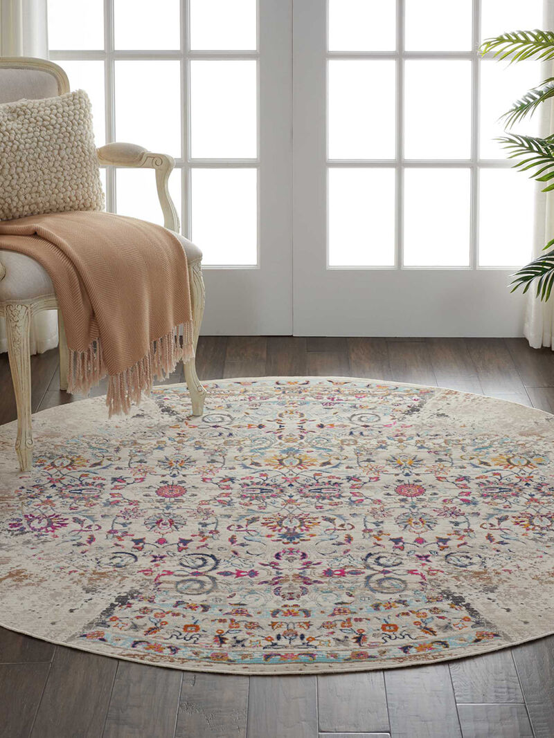 Vintage Kashan VKA02 Ivory 4'6" x 6'6" Rug