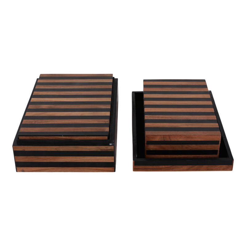 S/3 10/11/12 Striped Boxes image number 3