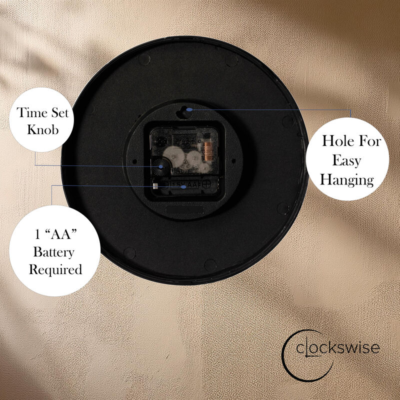 Clockswise Blue 10-In Analog Clock