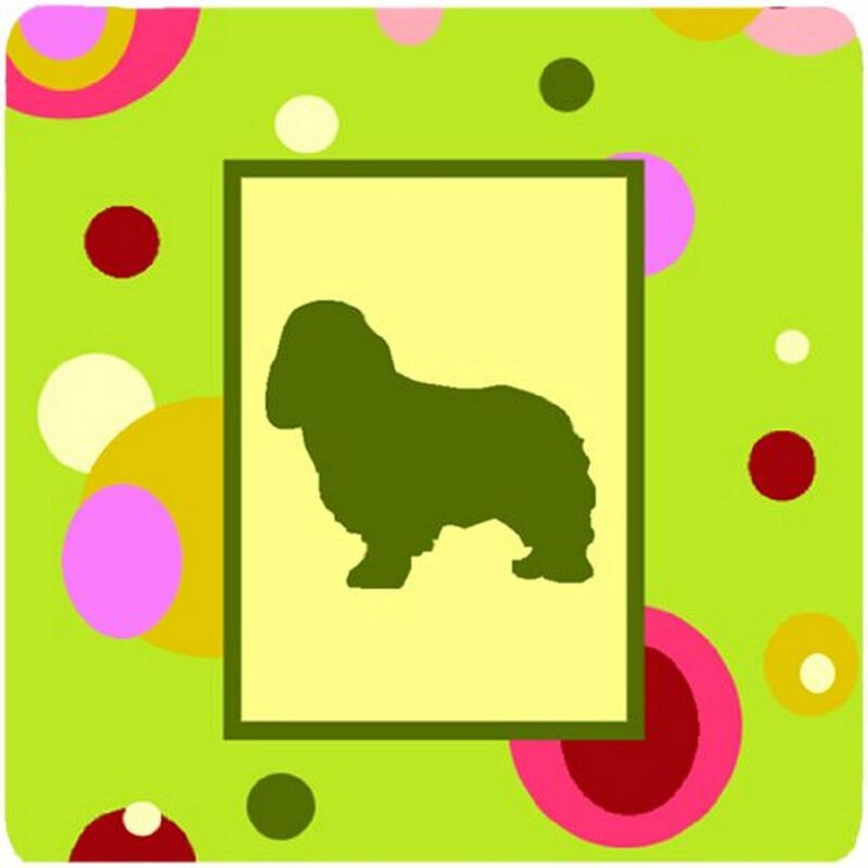 Caroline's Treasures CK1097FC Cavalier Spaniel Foam Coasters (Set of 4), 3.5 H x 3.5 W, Multicolor