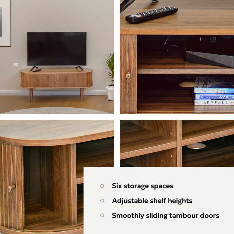 SLIDDO 55 TV Stand with storage.