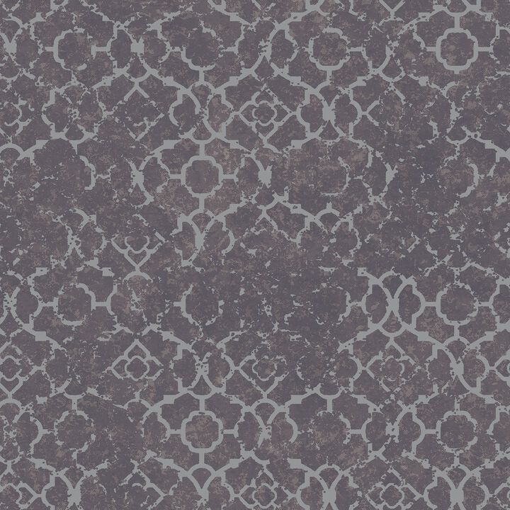 Emporium Aged Quatrefoil Rose Gold Wallpaper DWP0246-04
