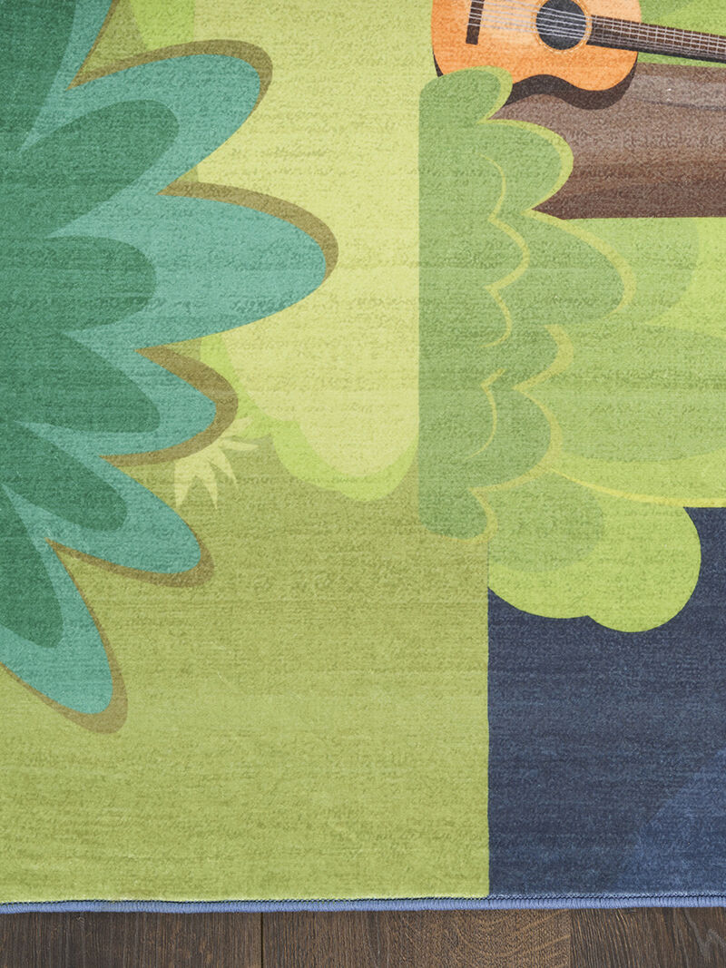 Imagination IMA13 Navy/Multicolor 5' x 7' Rug