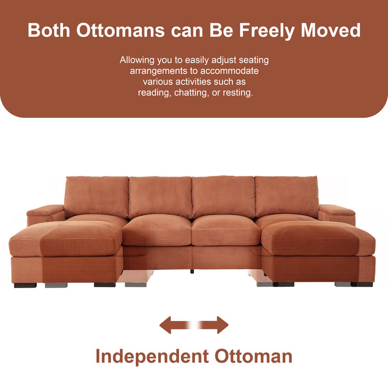 Monind U-Shaped Sectional Sofa image number 5
