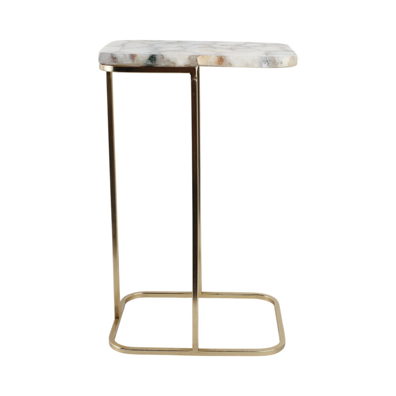 24x15" Agate Top C-table image number 0