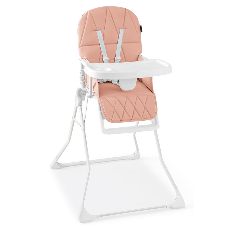 Compact Baby High Chair with Removable Adjustable Tray and PU Seat Cushion image number 0