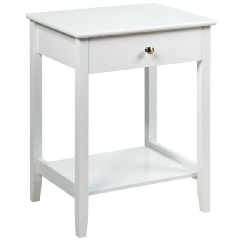 Wooden Nightstand  End Table Storage Display