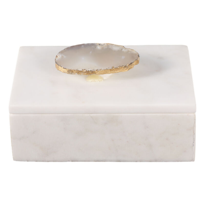 Marble, 6x4 Box W/ Agate Top, Multi image number 2