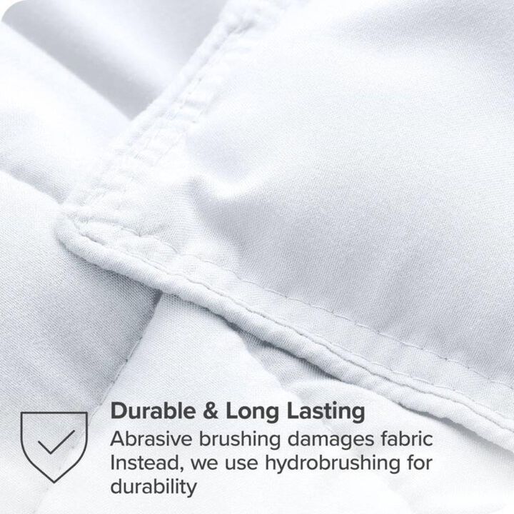 Hivvago Twin/Twin XL size Super Soft Microfiber Down Alternative Comforter Set White
