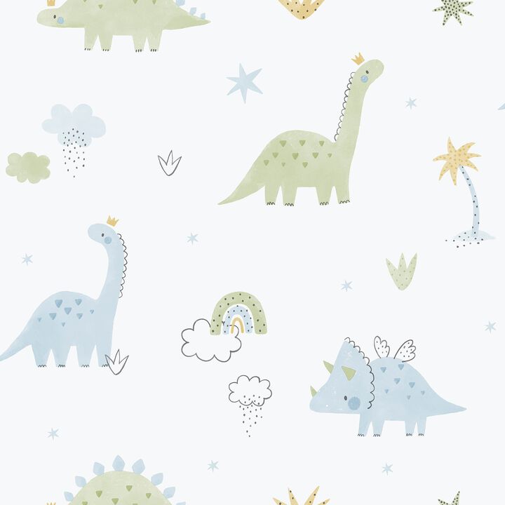 Bambino Dino Blue Wallpaper 283-2