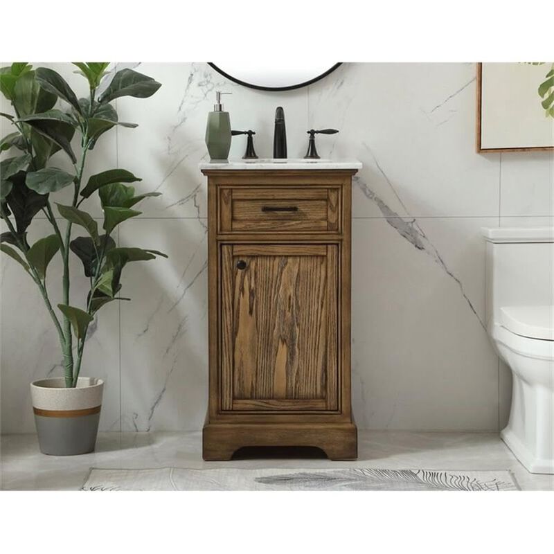 Elegant Kitchen and Bath 19 inch Single bathroom vanity in driftwood image number 7