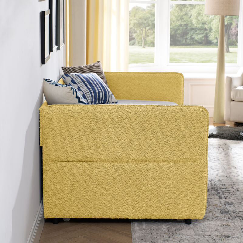 Nugfub Pop-up Trundle Upholstered Daybed image number 4