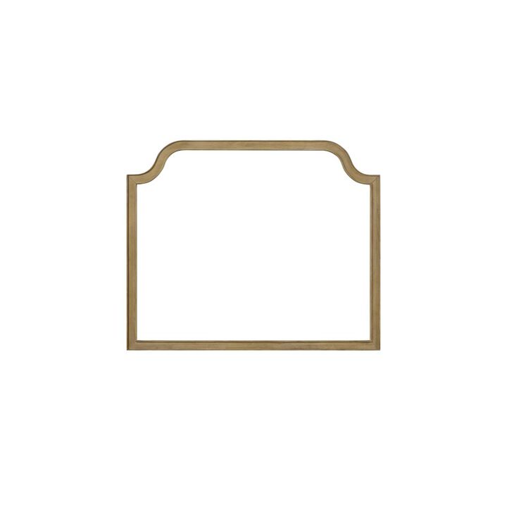 Magnolia Shaped Landscape Mirror - Cashew