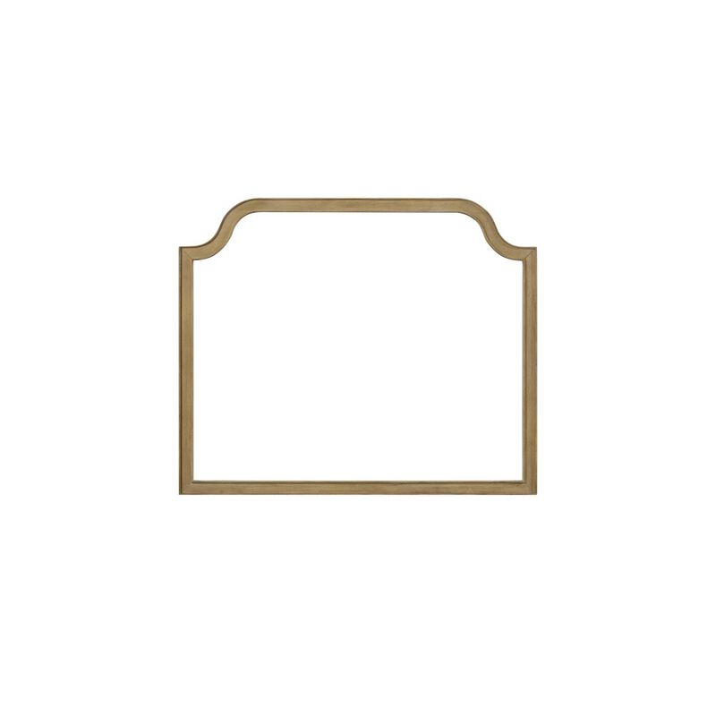 Magnolia Shaped Landscape Mirror - Cashew image number 0