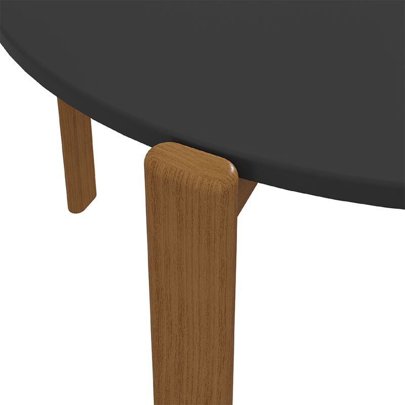Gales Black Round Dining Table