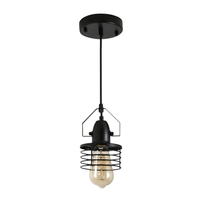 Industrial Pendant Light Vintage Hanging Ceiling Lamp for Kitchen, Dining & Living Room