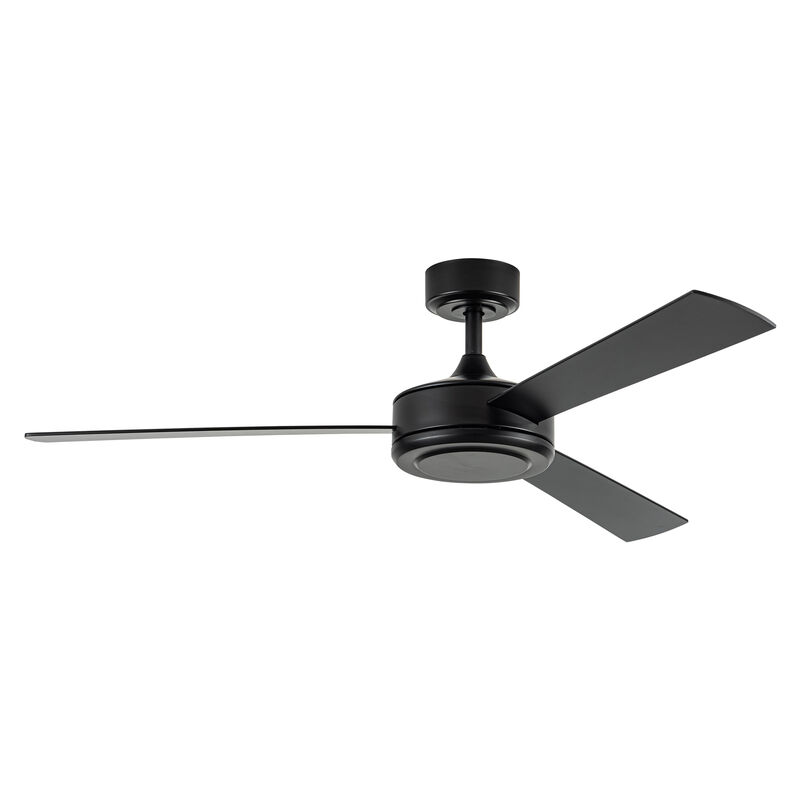 52" Industrial Black 6-Speed DC Motor Ceiling Fan with Remote