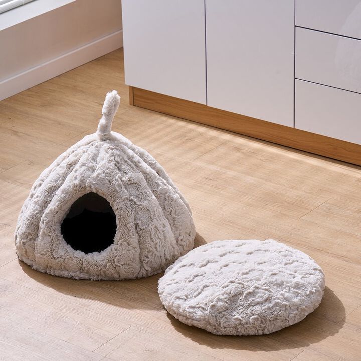 Petpals Cat Cave with Removable, Washable Bed