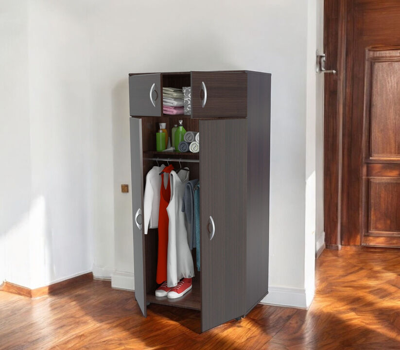 Mirrored Melamine Combo Dresser with Multiple Drawers for Bedroom