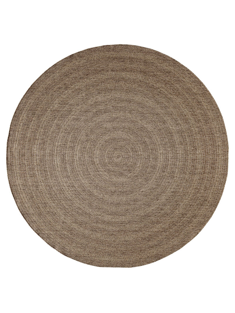 Tulum TLM04 Brown 8' x Round Rug
