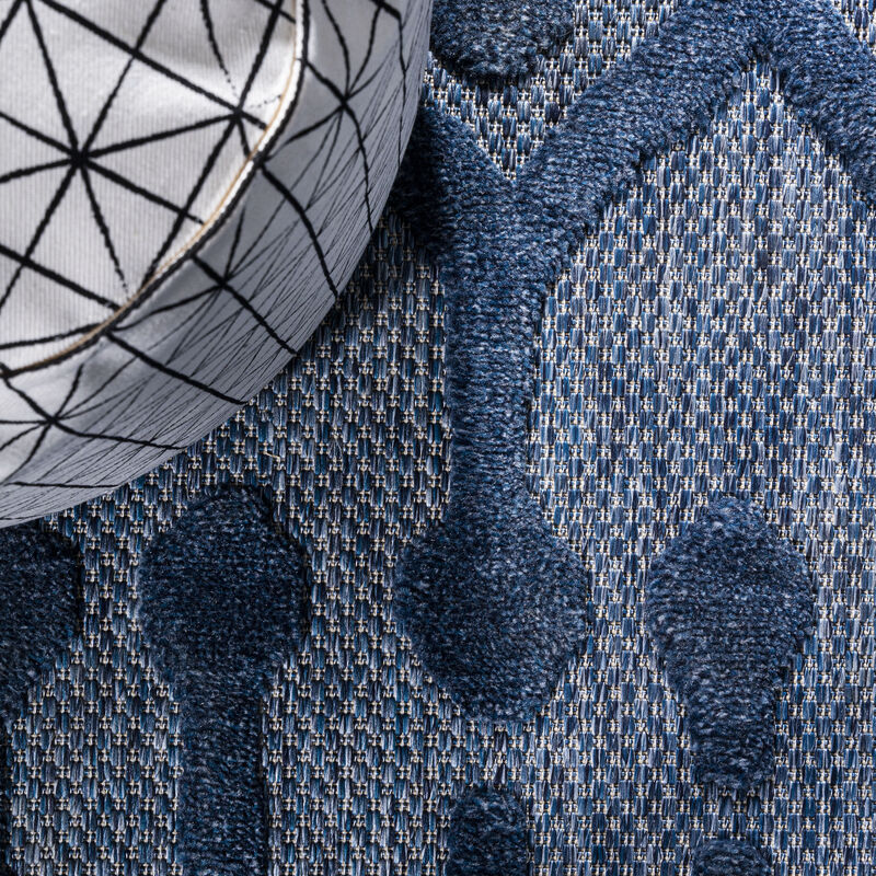 Peralta Moroccan Diamond Square Indoor/Outdoor Area Rug