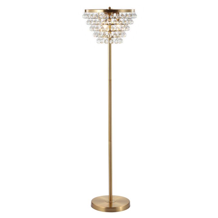 Jemma Crystal/Metal LED Floor Lamp