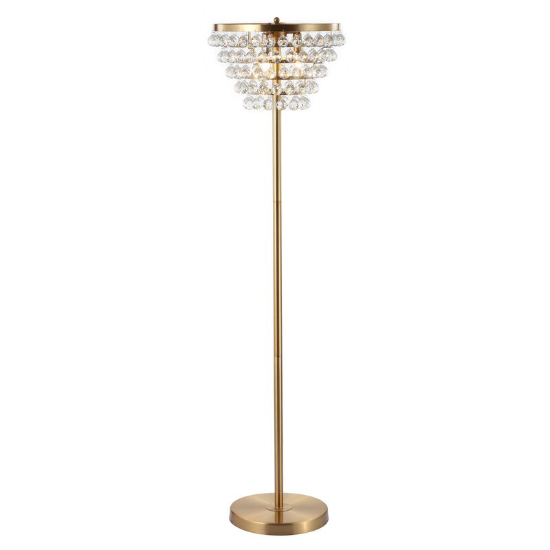 Jemma Crystal/Metal LED Floor Lamp