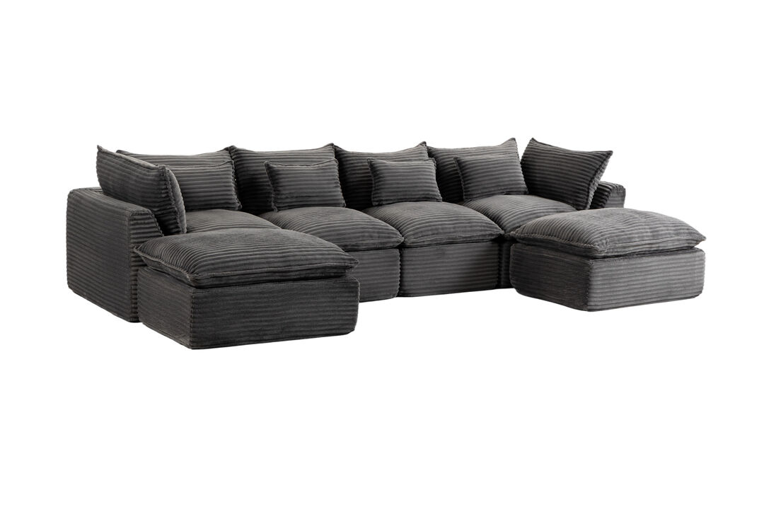 Luldho Corduroy Modular Sectional