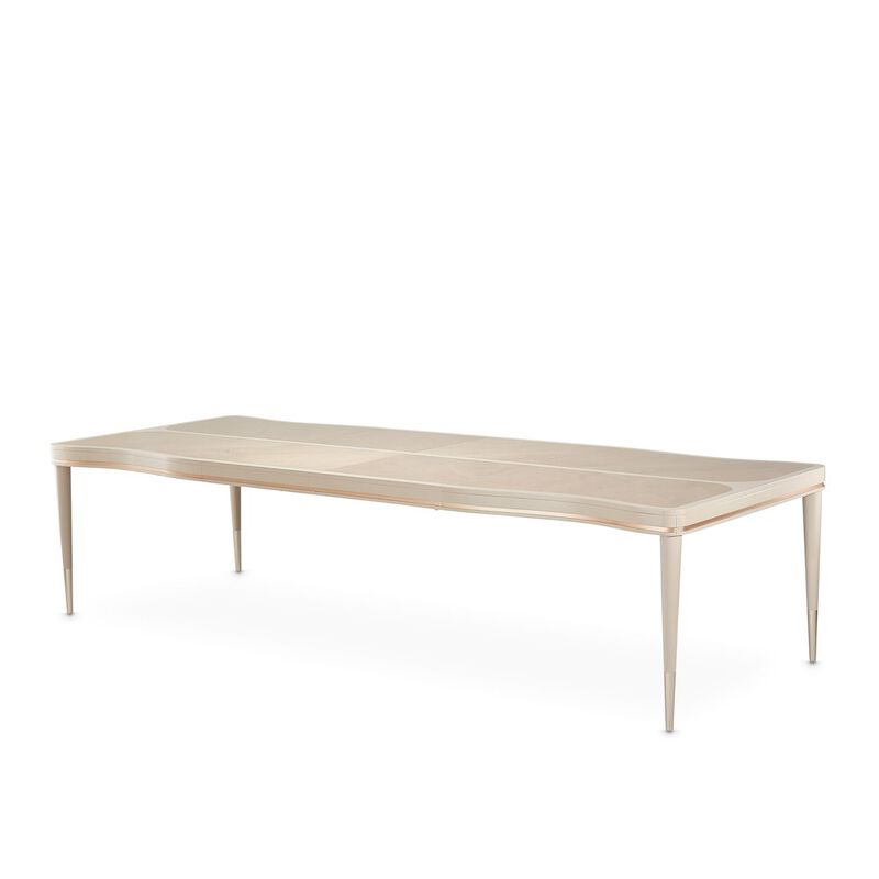Michael Amini Malibu Crest Rectangular Dining Table - Blush