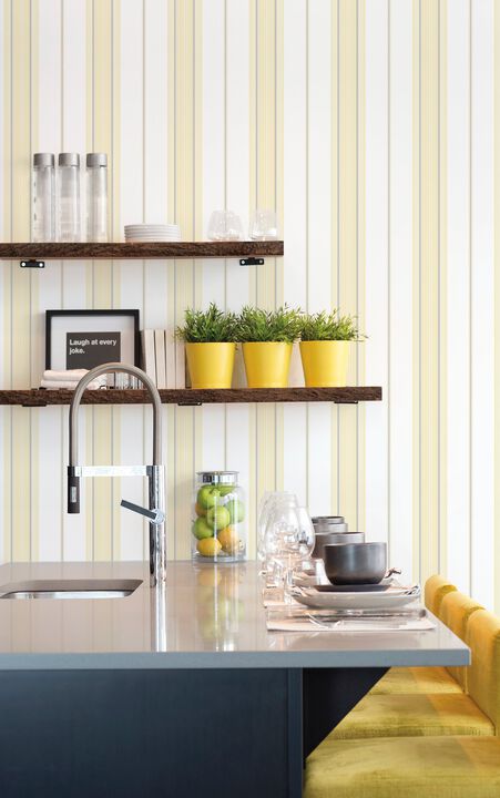 Smart Stripes 3 Slim Stripe Yellow Wallpaper G67578