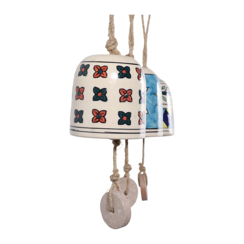 S/3 Ceramic Hand Painted Bells image number 2