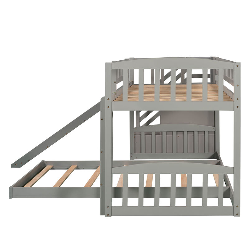 Merax Bunk Bed with Two Drawers and Slide image number 5