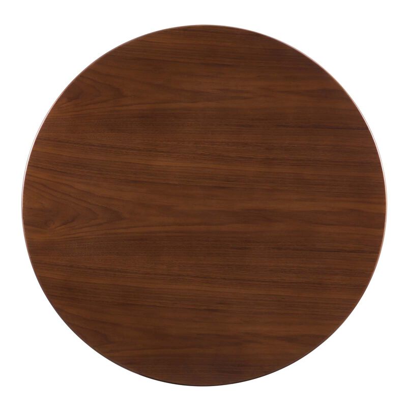 Modway - Zinque 36" Dining Table Gold Walnut