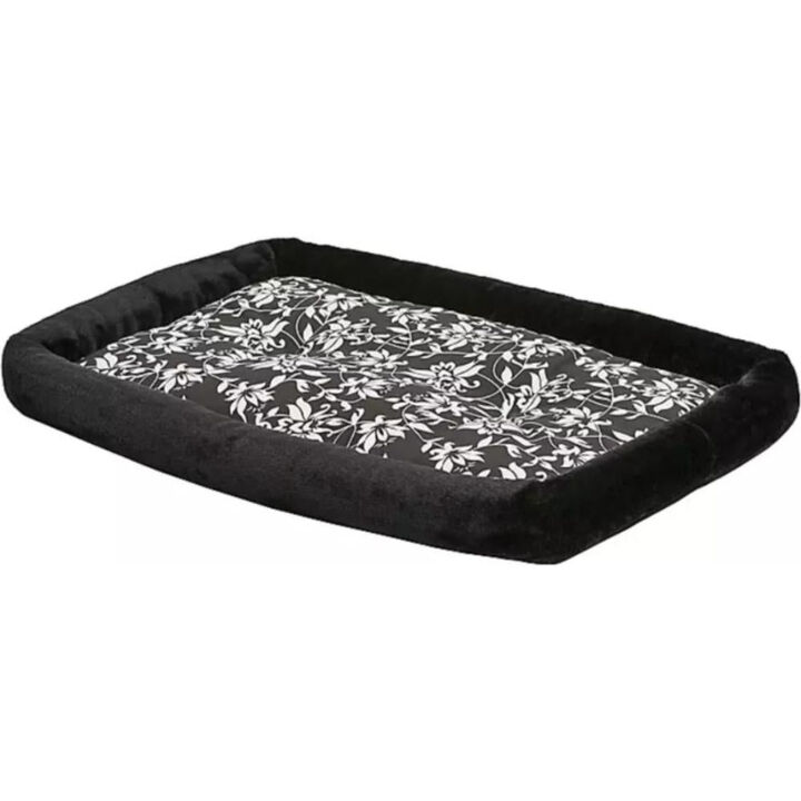 MidWest Quiet Time Bolster Bed Floral for Dogs