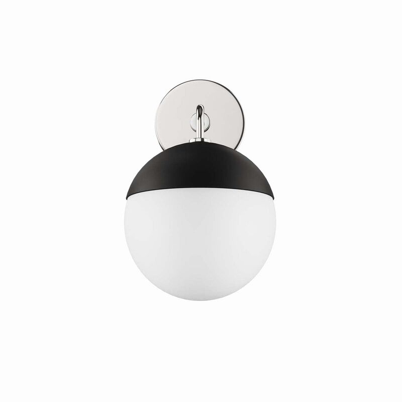 Modway Stellar 1-Light Wall Sconce in Opal Polished Nickel, Silver, 8 x 7 x 12 image number 0