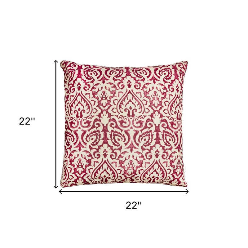 Decorative Damask Cotton Cushion &ndash; Soft Throw Pillow for Rustic or Modern Home image number 4