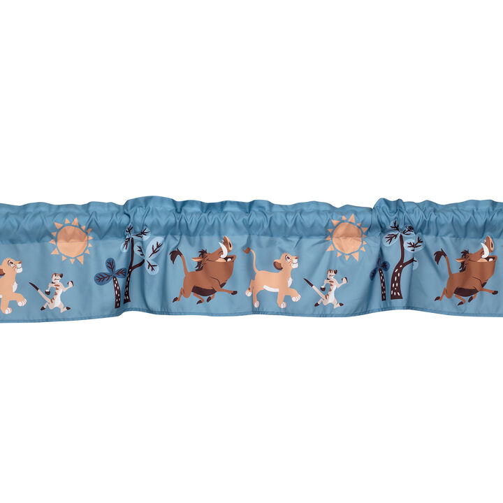 Disney Baby Lion King Adventure Window Valance  by  Lambs & Ivy - Blue, Brown