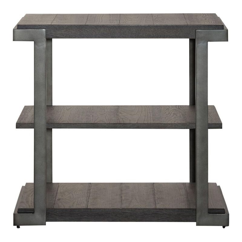 Liberty Furniture Modern View Tiered End Table in Gauntlet Gray image number 3