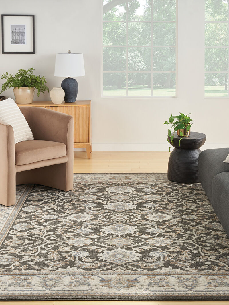 Serenity Home SRH02 Ivory/Gray/Blue 9' x 12' Rug