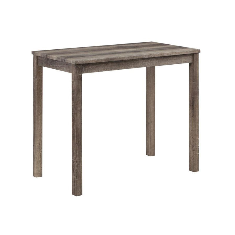Cora 3 Piece Counter Height Table Set, Deep Tufted Stools, Brown, Beige image number 1