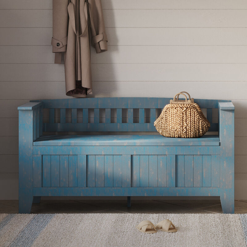 Simpli Home Acadian Entryway Storage Bench image number 1