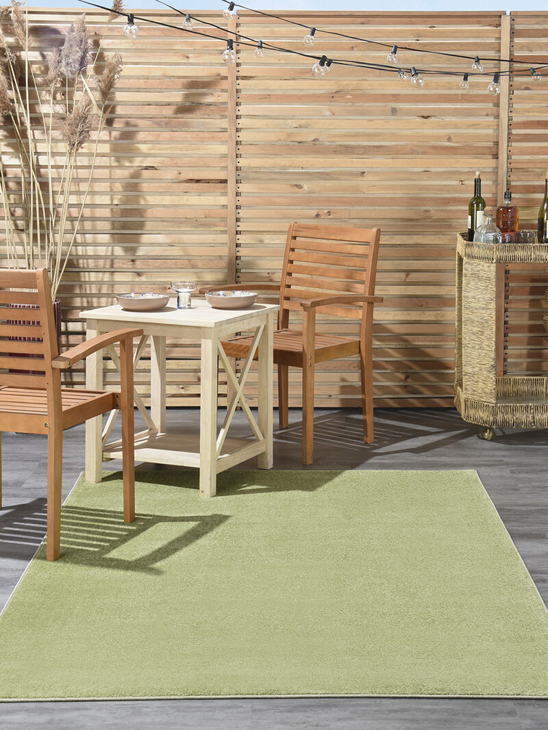 Nourison Essentials NRE01 Green 5' x 7' Rug image number 1