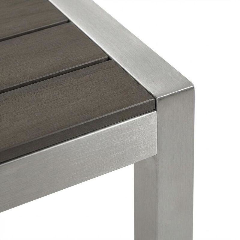 Aluminum Outdoor Dining Table with Sturdy Frame and Elegant Design image number 4