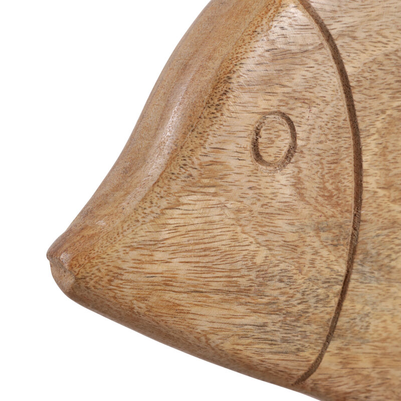 16x11" Wood Fish On Base image number 5