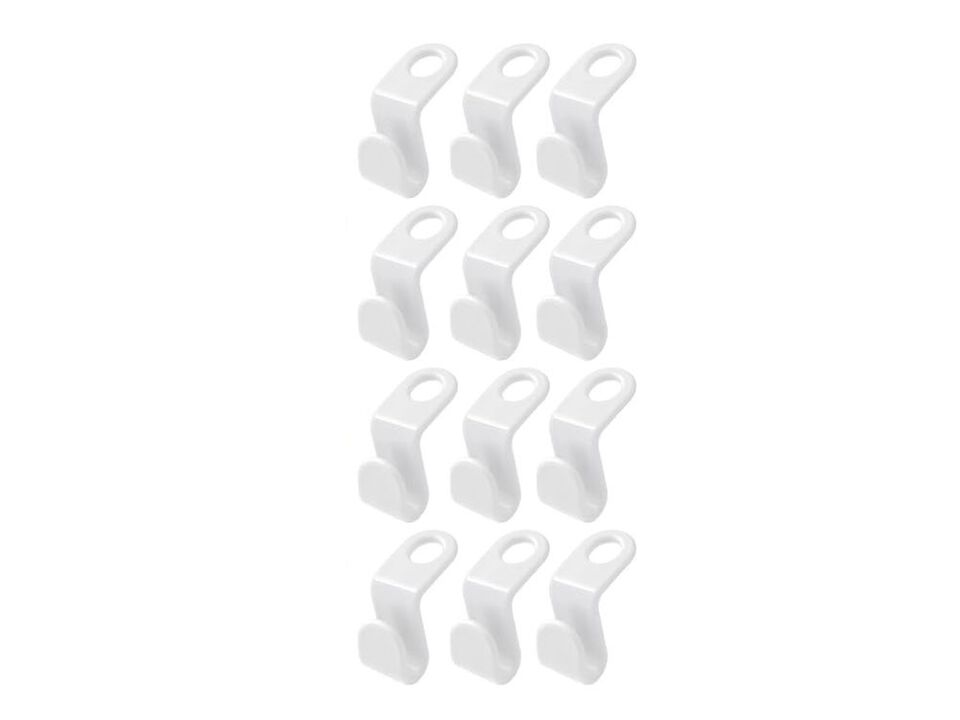 50 Pcs Space Saving Hanger - Clothes Connector Hooks, Stacking Space Saver, Plas
