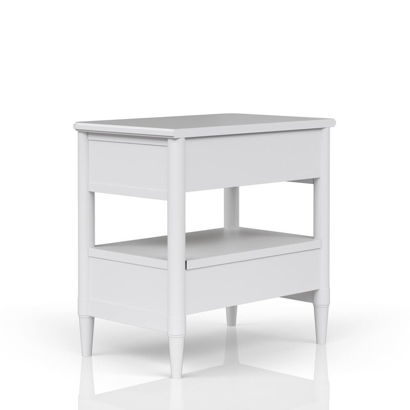 Wilmington Open Nightstand -White