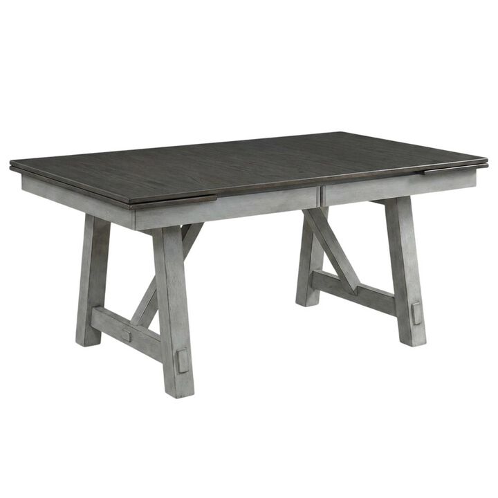 Liberty Furniture Newport Trestle Table Set in Rubberwood Solids w/ Mindy Veneers